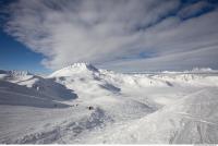 Photo Texture of Background Snowy Mountains