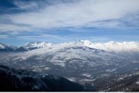 Photo Texture of Background Snowy Mountains