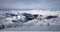 Photo Texture of Background Snowy Mountains