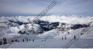 Photo Texture of Background Snowy Mountains