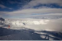 Photo Texture of Background Snowy Mountains