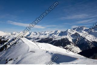 Photo Texture of Background Snowy Mountains