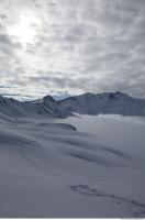 Photo Texture of Background Snowy Mountains