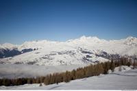 Photo Texture of Background Snowy Mountains