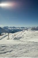 Photo Texture of Background Snowy Mountains