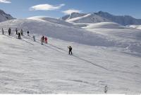 Photo Texture of Background Snowy Mountains