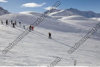 Photo Texture of Background Snowy Mountains