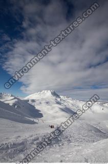 Photo Texture of Background Snowy Mountains