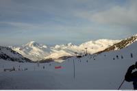 Photo Texture of Background Snowy Mountains