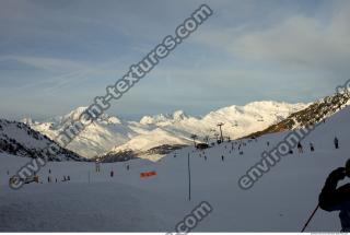 Photo Texture of Background Snowy Mountains