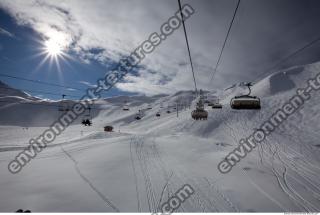 Photo Texture of Background Snowy Mountains