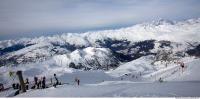 Photo Texture of Background Snowy Mountains