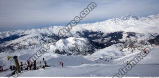 Photo Texture of Background Snowy Mountains