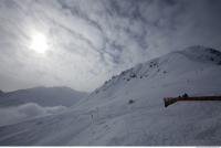 Photo Texture of Background Snowy Mountains