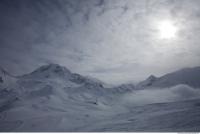 Photo Texture of Background Snowy Mountains