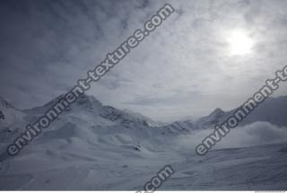 Photo Texture of Background Snowy Mountains