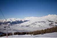 Photo Texture of Background Snowy Mountains