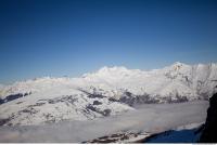 Photo Texture of Background Snowy Mountains