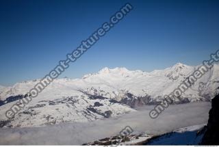 Photo Texture of Background Snowy Mountains