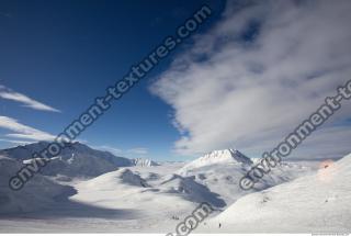 Photo Texture of Background Snowy Mountains