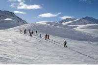 Photo Texture of Background Snowy Mountains