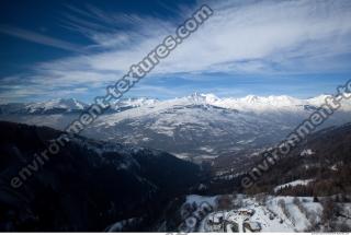 Photo Texture of Background Snowy Mountains