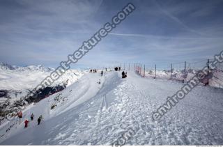 Photo Texture of Background Snowy Mountains