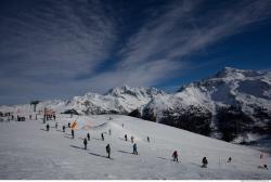 Photo Textures of Background Snowy Mountains