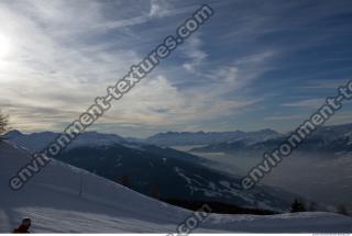 Photo Texture of Background Snowy Mountains