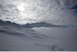 Photo Textures of Background Snowy Mountains