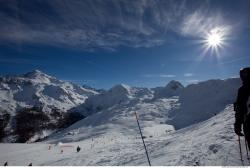 Photo Textures of Background Snowy Mountains