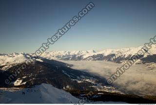 Photo Texture of Background Snowy Mountains