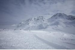 Photo Textures of Background Snowy Mountains