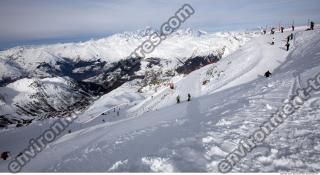 Photo Texture of Background Snowy Mountains