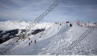 Photo Texture of Background Snowy Mountains