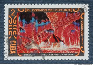 Photo Texture of Postage Stamp