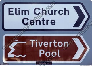 Photo Texture of Directional Traffic Sign