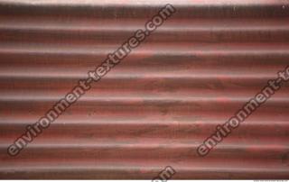 Photo Texture of Metal Corrugated Plates Painted