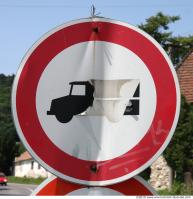 Photo Texture of Prohibition Traffic Sign