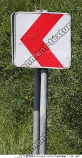 Photo Texture of Directional Traffic Sign