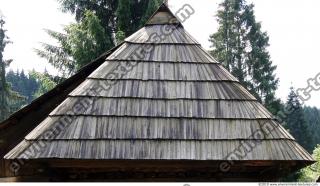 photo texture of roof wooden