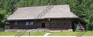 Photo Texture of Building House Wooden