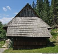 Photo Texture of Building House Wooden