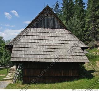 Photo Texture of Building House Wooden