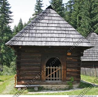 Photo Texture of Building House Wooden