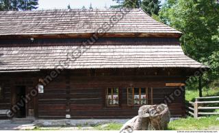 Photo Texture of Building House Wooden