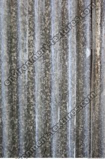 Photo Texture of Metal Corrugated Plates Galvanized