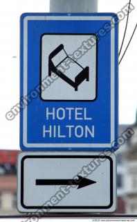 Photo Texture of Directional Traffic Sign