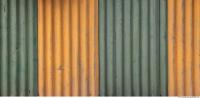 Photo Texture of Metal Corrugated Plates Painted