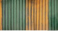 Photo Texture of Metal Corrugated Plates Painted